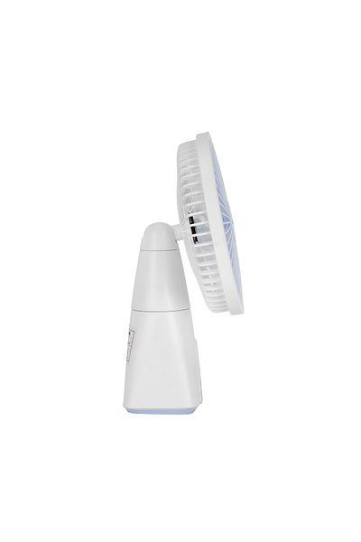 Olsenmark 7” Rechargeable Table Fan with LED Light & 4 Speeds – 3–7 Hour Runtime
