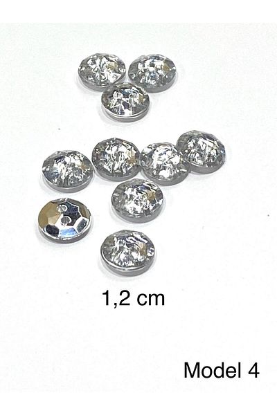 karantuhafiye Blouse Button / Plastic Stone Appearance Top Hole Button / 2917 / 10 Pieces / Model 4
