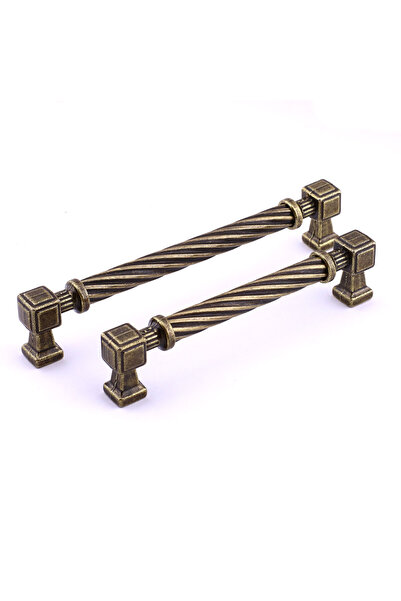 Badem10 Burma Antique Galben Antique Metal Mâner 128 mm Mobilier Sertar Bucătărie Dulap Dulap Mânere moderne pentru capac