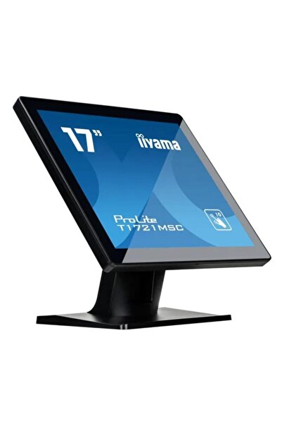 IIYAMA Monitor LED tactil iiyama T1721MSC-B2 de 17", 1280x1024, HDMI/VGA, difuzoare încorporate, negru