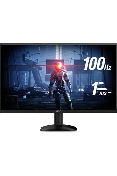 Aoc 23.8" Full HD Monitor, VA LED, 100Hz, 1ms, HDMI/VGA, Black