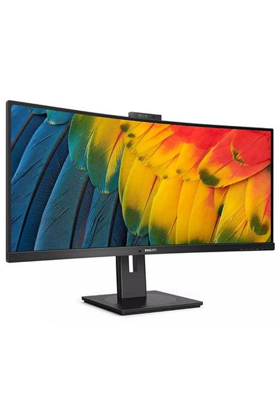 Philips 34" WQHD Curved Monitor 34B1U5600CH, VA LED, HDMI/DP, USB-C, Black, Built-in Speakers