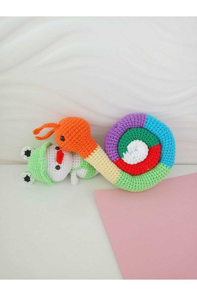 designbyoykum Knitting Toys Snail and Cute Duck