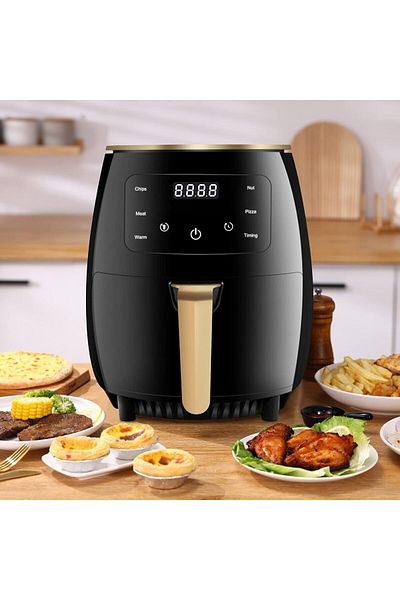 Silver Crest Digital Air Fryer for Healthy Oil-Free Cooking - Multi-Use 2400W One Touch Digital Air Fryer for Dee