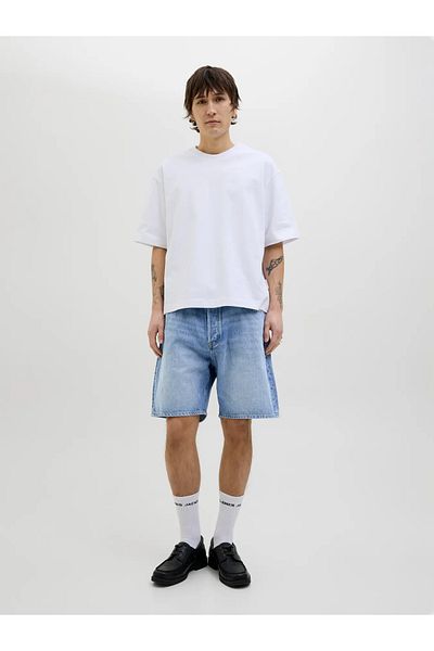 Jack & Jones Jack & Jones Men's Jjıtony Relaxed Fit Blue Jean Shorts - 12269533