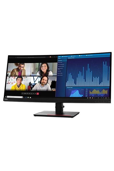 LENOVO Monitor IPS curbat ThinkVision WQHD de 34", HDMI, DP, difuzoare, negru