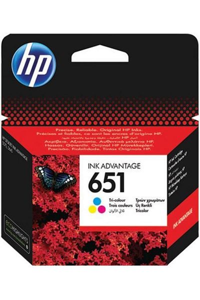 HP HP 651 Ink Cartridge, 300 page yield (Color)