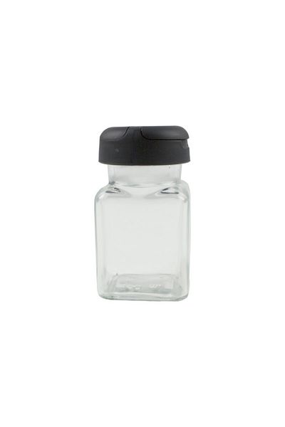 AzHome Spice jar, glass, 150 ml, plastic lid with double dispenser