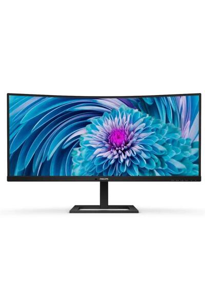 Philips 34" 346E2CUAE UltraWide QHD Curved Monitor, VA LED, USB-C, 1ms, 100Hz...