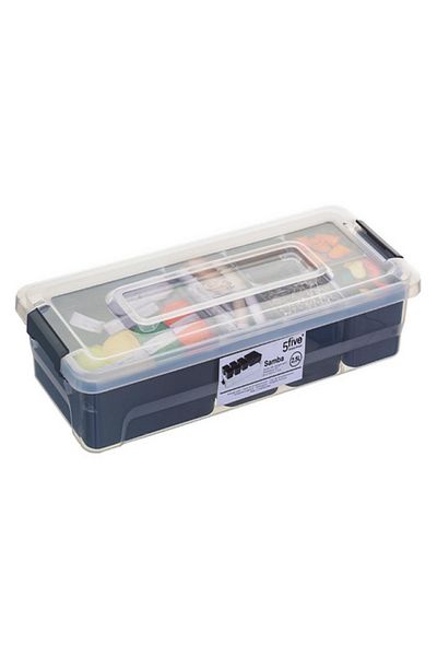 Five Simply Smart Samba Durable Polypropylene Storage Compartment Box