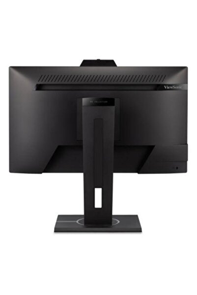 ViewSonic 23.8" IPS LED Monitor, Full HD, HDMI/DP/VGA, Integrated Speakers, Webcam, Pivot, Black