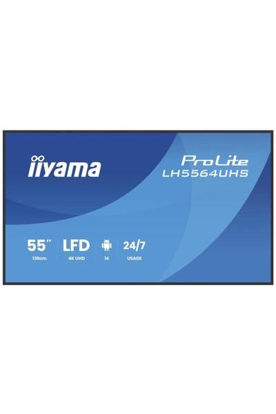 IIYAMA Ecran LED IPS ProLite 54,6", 4K UHD, antireflex, 2x HDMI, difuzoare, m...
