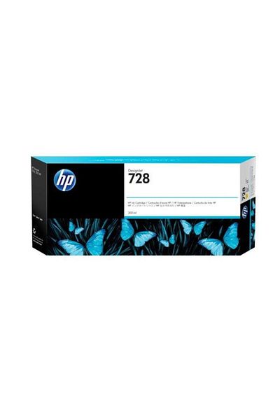 HP HP 728 Ink Cartridge, 300 ml (Cyan)