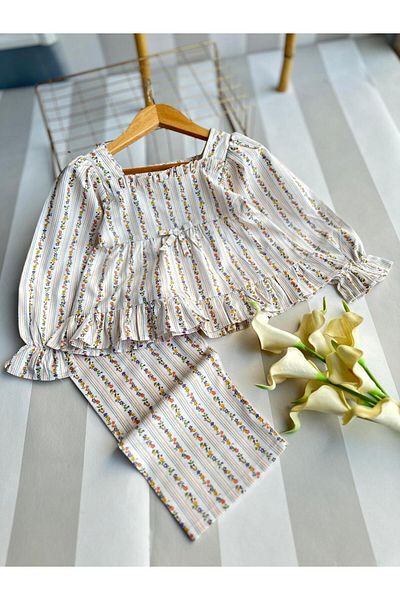 Momsbrand Princess Model Floral Pajama Set