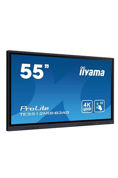 IIYAMA ProLite 55" UHD IPS Touchscreen Display TE5512MIS-B3AG, HDMI/VGA, Black