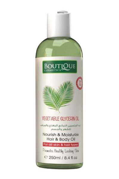 Boutique زيت الجلسرين النباتي، مغذي ومرطب للشعر والجسم، 250 مل