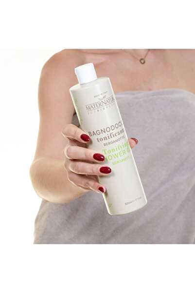 MaterNatura Gel de dus tonifiant 500ml cu extract de bergamota