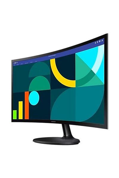 Samsung Monitor LED curbat VA de 24", Full HD, 100Hz, 4ms, HDMI, VGA, Negru