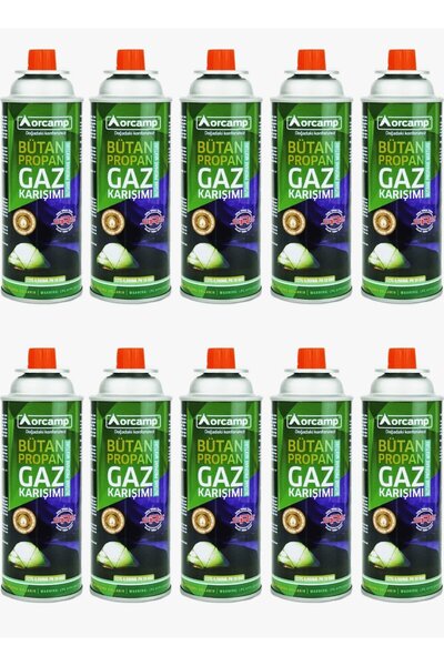 Orcamp 227 Gram Valfli Gaz Ocak Kartuşu 10'lu Set KTS-227