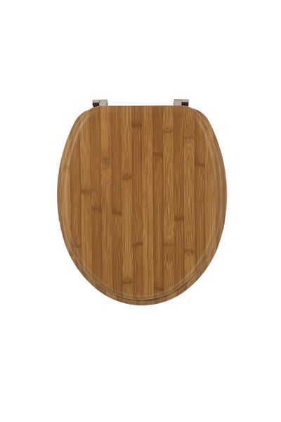 Tendance MDF Wood Toilet Seat with Fixing Kit Bamboo 18inch