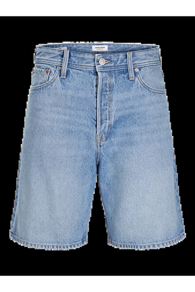 Jack & Jones Jack & Jones Erkek Jjıtony Rahat Kesim Mavi Jean Şort - 12269533
