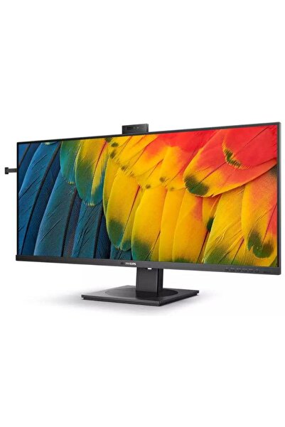 Philips Monitor LED IPS de 40", WQHD, 120Hz, HDMI/DP, USB-C, cameră web, negru