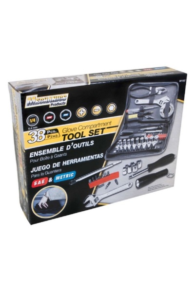 Performance Tool 38-Piece Compact Automotive Tool Set Multicolor