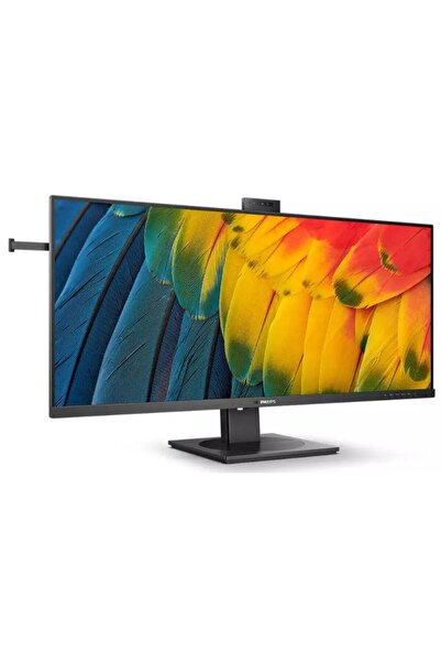 Philips Monitor LED IPS de 40", WQHD, 120Hz, HDMI/DP, USB-C, cameră web, negru