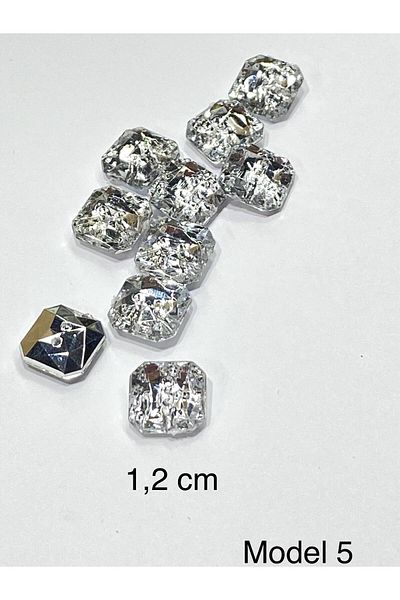 karantuhafiye Blouse Button / Plastic Stone Appearance Top Hole Button / 2917 / 10 Pieces / Model 5