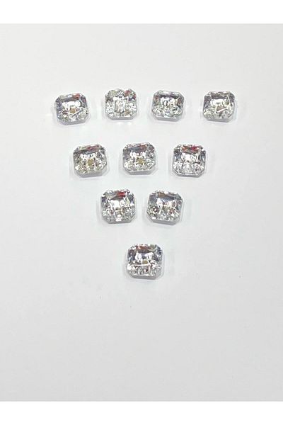 karantuhafiye Blouse Button / Plastic Stone Appearance Top Hole Button / 2917 / 10 Pieces / Model 5