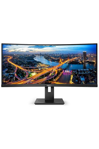 Philips 34" Curved UltraWide WQHD Monitor, USB-C Dock, 100Hz, Eye Comfort, Black