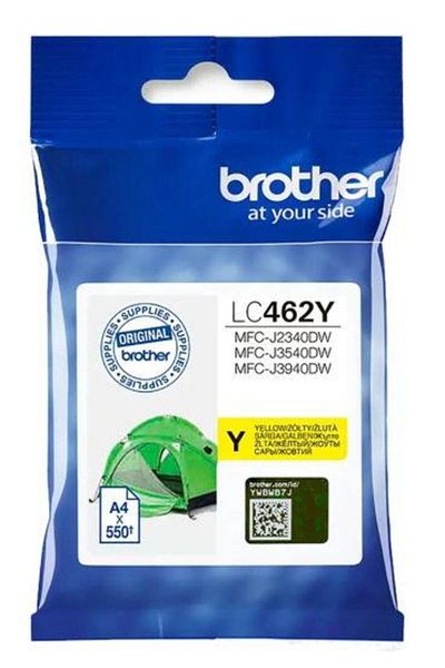 Brother Cartus cerneala Brother LC462Y, capacitate 550 pagini (Galben)