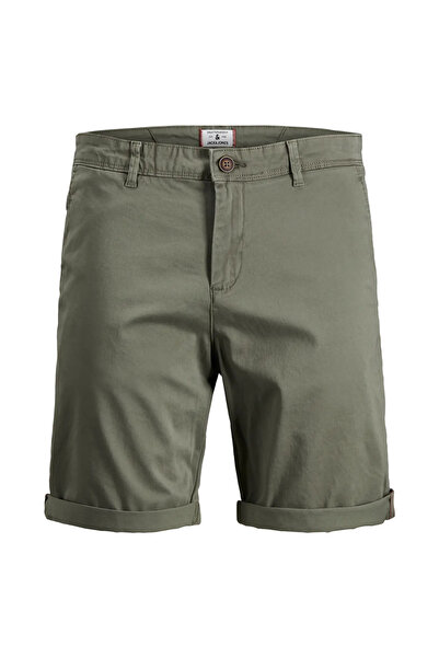 Jack & Jones Men's Regular Fit Khaki Chino Shorts - 12165604