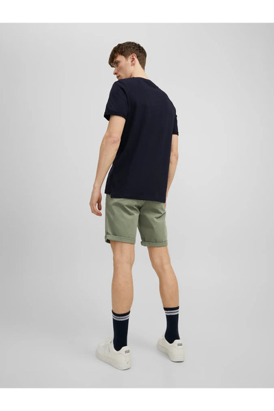 Jack & Jones Men's Regular Fit Khaki Chino Shorts - 12165604