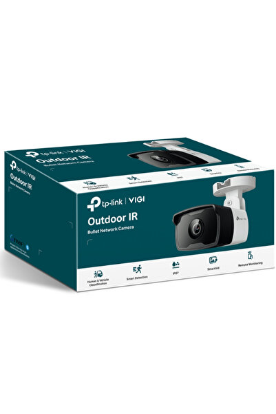 TP-LINK Cameră de securitate Vigi C340I Bullet, 4MP, obiectiv de 4mm, PoE, IP67, rază de acțiune IR 30m