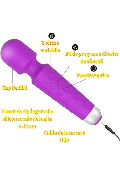 SIKS Intimate Stimulation Feminine device, Silicone, 20 Programs, 8 Speeds, Dimensions 20 x 4 cm