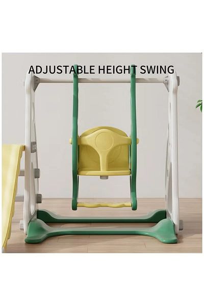 FULLJOY 3*1 Polar Bear Slide with Swing and Basketball FJY-29