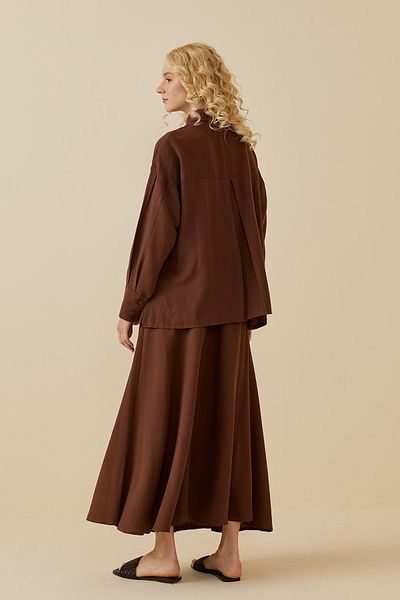 Fahhar Skirt Suit Brown
