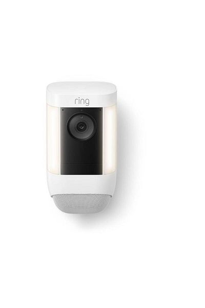 Ring Spotlight Cam Pro Battery: 1080P WiFi Outdoor Security Camera, Alexa Compatible (White)