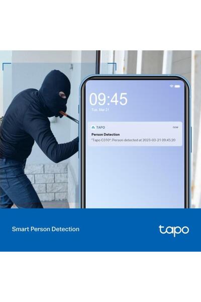 TP-LINK Set cameră de supraveghere pentru exterior TAPO C310P2, 2K, Wi-Fi, Alexa/Google Assistant, IP66