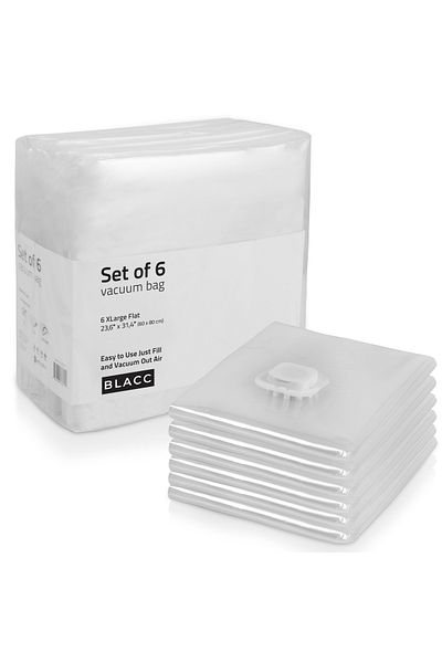 Magic Saver Bag Blacc Set of 6 Vacuum Bags