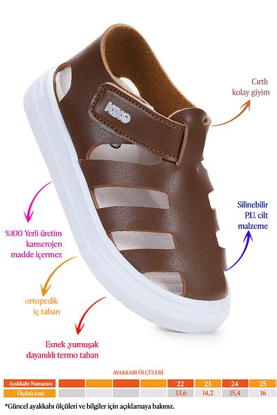 Kiko Kids Limba Velcro Baby Boy Sandals