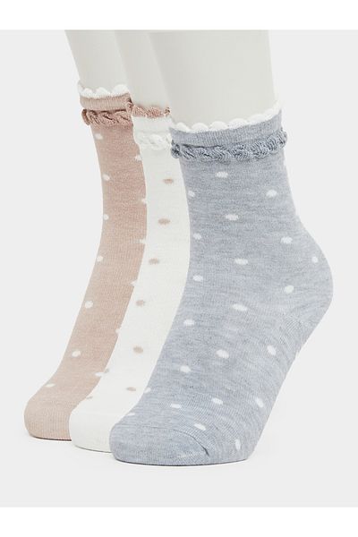 Styli Set of 3 - Polka Dots Crew Socks