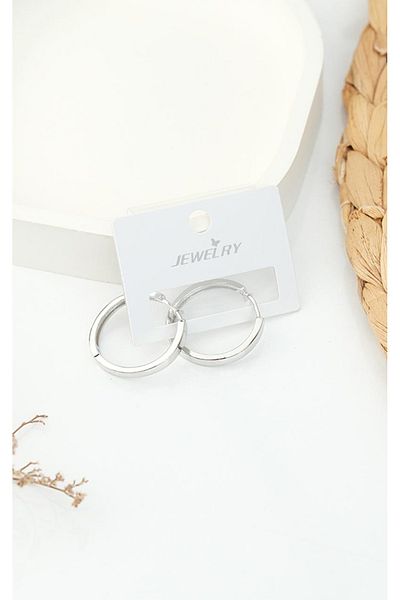 Jack Ferrero Silver Steel Women's Earrings