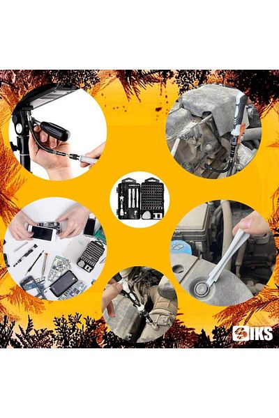 SIKS Precision Screwdriver Set 115 In 1, Multifunctional Screwdriver Set, Ergonomic Handle
