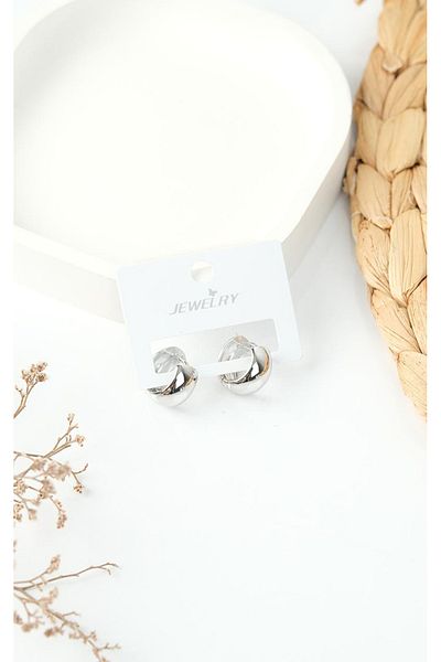 Jack Ferrero Silver Steel Women's Earrings