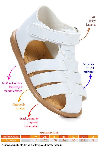 Kiko Kids Lonpe First Step Velcro Baby Boy Sandals