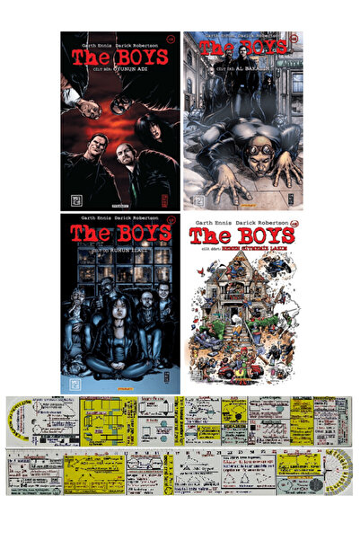 Destek Yayınları The Boys 1-2-3-4. Ciltler Çizgi Roman Seti + Mat. Öğreten Ce...