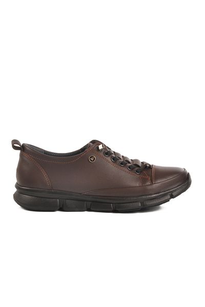 AYAKMOD Brown Genuine Leather Anatomical Women's Casual Shoes 605 Z