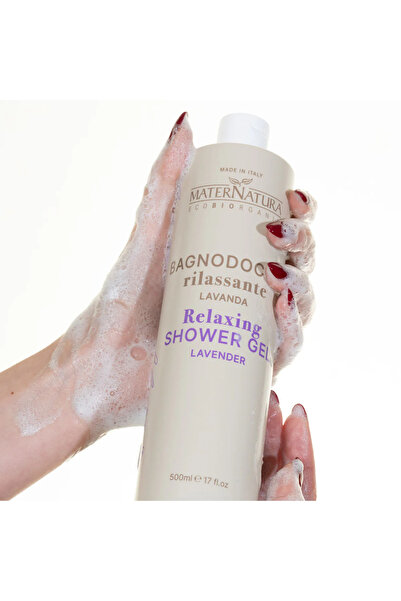 MaterNatura Gel de dus relaxant 500ml cu lavanda, eco-bio